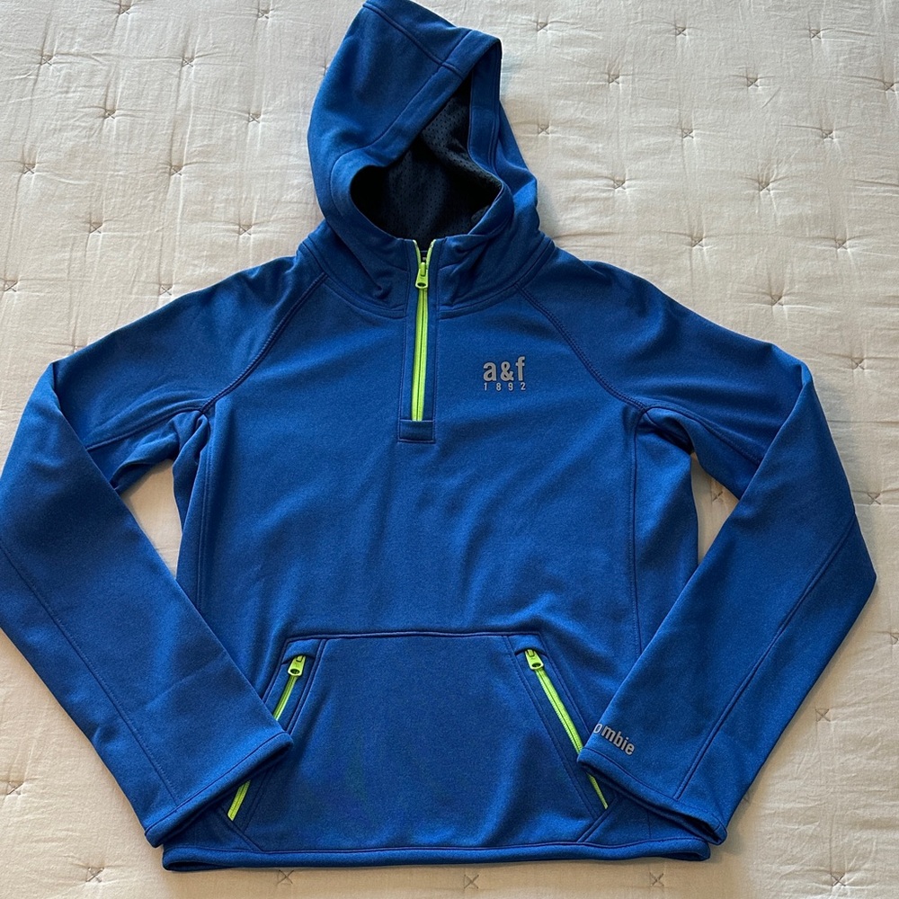 Boy’s Abercrombie & Fitch Blue Jacket with Neon Trim